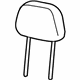 Mopar 5YW04PXRAA Headrest, Black, Front