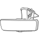 Mopar 68429315AB MIRROR-INSIDE REAR VIEW