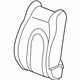 Mopar 6EC59PQQAB Seat Back Cover, Front Driver Side Mopar 6EC59PQQAB Seat Back Cover, Front Driver Side