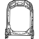 Mopar 68376555AA Seat Back Frame, Front