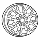Mopar 6MH983Z0AA Wheel, Alloy Mopar 6MH983Z0AA Wheel, Alloy