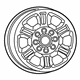 Mopar 6MP64AAAAA Wheel, Alloy Mopar 6MP64AAAAA Wheel, Alloy