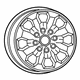 Mopar 6MS041AUAA Wheel, Alloy Mopar 6MS041AUAA Wheel, Alloy