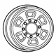 Mopar 4726268AA Wheel, Spare, Steel Mopar 4726268AA Wheel, Spare, Steel