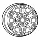 Mopar 6MS02AAAAA Wheel, Alloy