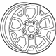Mopar 4755562AA Wheel, Alloy, Black