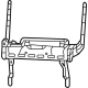Mopar 68563510AB Cushion Frame, Rear