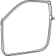 Mopar 68591912AC Weather Strip - Front Door Flush Glass Mopar 68591912AC Weather Strip - Front Door Flush Glass