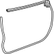 Mopar 68590602AB Weather Strip - Front Door Mounted Mopar 68590602AB Weather Strip - Front Door Mounted