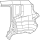 Mopar 68263327AA Quarter Panel, Rear Outer Driver Side
