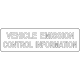 Mopar 68661736AA Label - Vehicle Emission Control In