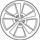 Mopar 1YA39SZRAB Wheel, Alloy