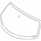 Mopar 68206848AA Windshield, Front