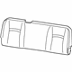 Mopar 1YJ25BD3AA Seat Back Cover, Gray, Rear