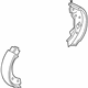 Mopar 68283192AA Brake Shoes, Rear