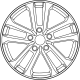 Mopar 4755477AA Wheel, Alloy