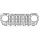 Mopar 7HQ98RXFAA Grille - Texture