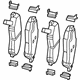 Mopar 68346917AB Brake Pads, Front Mopar 68346917AB Brake Pads, Front