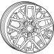 Mopar 68589008AB Wheel - Aluminum Mopar 68589008AB Wheel - Aluminum
