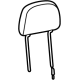 Mopar 7RQ05DX9AB Headrest - Front Mopar 7RQ05DX9AB Headrest - Front