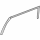 Mopar 4894358AJ Upper Weatherstrip, Rear Passenger Side