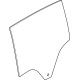 Mopar 68607042AA Door Glass, Rear Mopar 68607042AA Door Glass, Rear