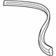 Mopar 4780594AF Drip Weatherstrip, Rear Passenger Side Mopar 4780594AF Drip Weatherstrip, Rear Passenger Side