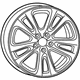 Mopar 1WM43GSAAA Wheel, Alloy Mopar 1WM43GSAAA Wheel, Alloy