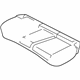 Mopar 68100268AA Seat Cushion, Rear Mopar 68100268AA Seat Cushion, Rear