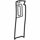 Mopar 5KF24XDVAD Upper Center Pillar Trim, Passenger Side Mopar 5KF24XDVAD Upper Center Pillar Trim, Passenger Side