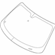 Mopar 68036993AA Windshield, Front