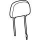 Mopar 7RE80U0XAA Headrest, Front Mopar 7RE80U0XAA Headrest, Front