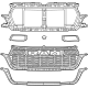 Mopar 68668815AA Grille - Complete Mopar 68668815AA Grille - Complete