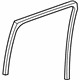 Mopar 55360936AG Run Weatherstrip, Rear Passenger Side