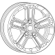 Mopar 4755614AA Wheel, Alloy, Gray Mopar 4755614AA Wheel, Alloy, Gray
