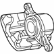 Mopar 5019743AB Caliper, Rear Passenger Side