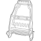 Mopar 68088755AB Seat Back Frame, Front Mopar 68088755AB Seat Back Frame, Front