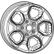 Mopar 4755586AA Wheel, Alloy, Black