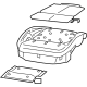 Mopar 68642967AA Seat Cushion Pad, Driver Side Mopar 68642967AA Seat Cushion Pad, Driver Side