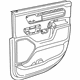 Mopar 6SL341A8AA Door Trim Panel, Black/Gray, Rear Inner Passenger Side