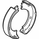 Mopar 5018550AB Parking Brake Shoes, Rear
