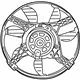 Mopar 4809170AF Fan Assembly, Passenger Side
