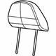 Mopar 1RX16DW1AB Headrest, Gray, Front