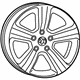 Mopar 1UB18GSAAB Wheel, Alloy