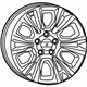 Mopar 1UB17DX8AC Wheel, Alloy