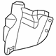 Mopar 68275908AA Front Shield, Passenger Side