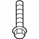 Mopar 6506093AA Stabilizer Bar Bolt, Front