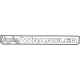 Mopar 68506268AC Nameplate, Front Mopar 68506268AC Nameplate, Front