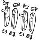 Mopar 68456066AB Brake Pads, Front Mopar 68456066AB Brake Pads, Front
