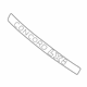 Mopar 4805308AB Nameplate, Silver, Rear Mopar 4805308AB Nameplate, Silver, Rear